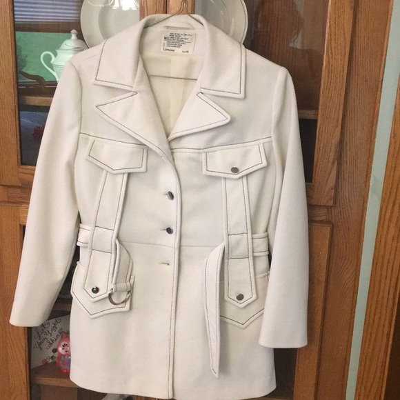 Vintage 1960’s White Summer Pea Coat - Picture 1 of 7